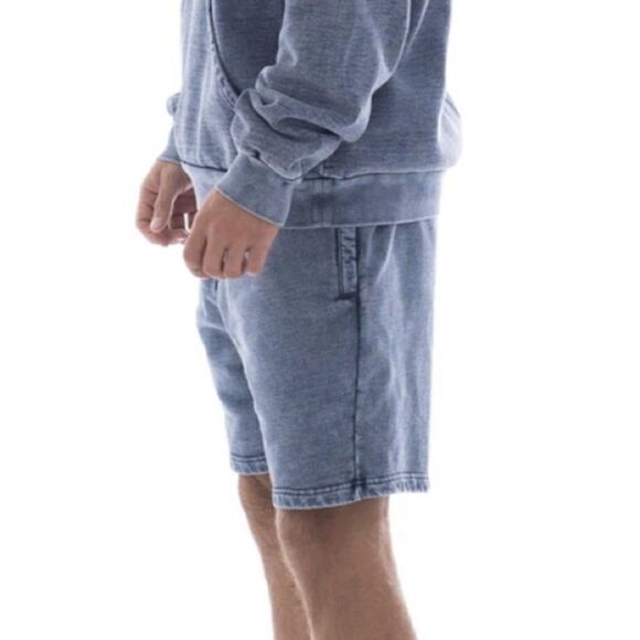 NEW Talentless Mens‎ Shorts Acid Wash in Blue Indigo Size Small - Picture 5 of 13